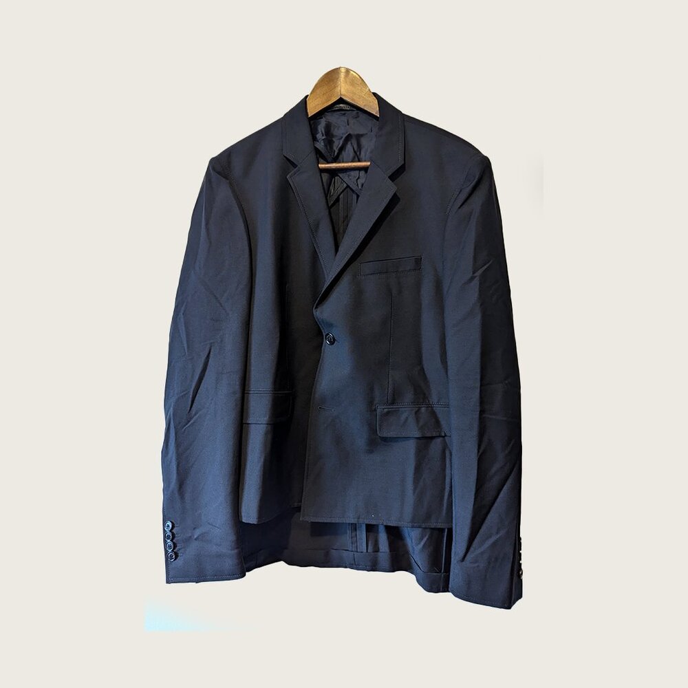 KRIS VAN ASSCHE - Layered black jacket - Sz 52